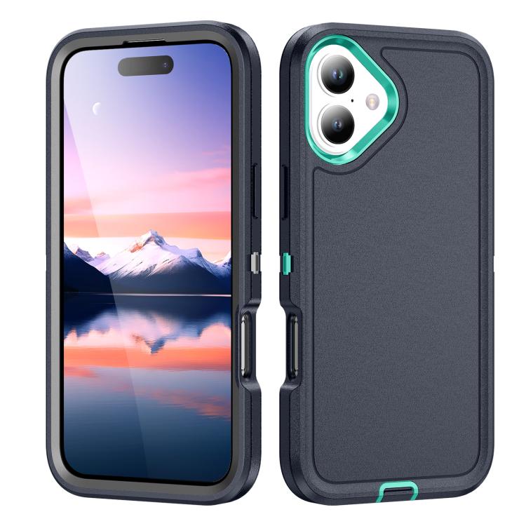 For iPhone 17 Life Waterproof Rugged Phone Case(Dark Blue + Light Blue)