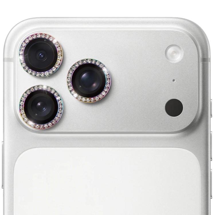 For iPhone 17 Pro 9H Point Drill Camera Lens Protector Ring(Colorful)