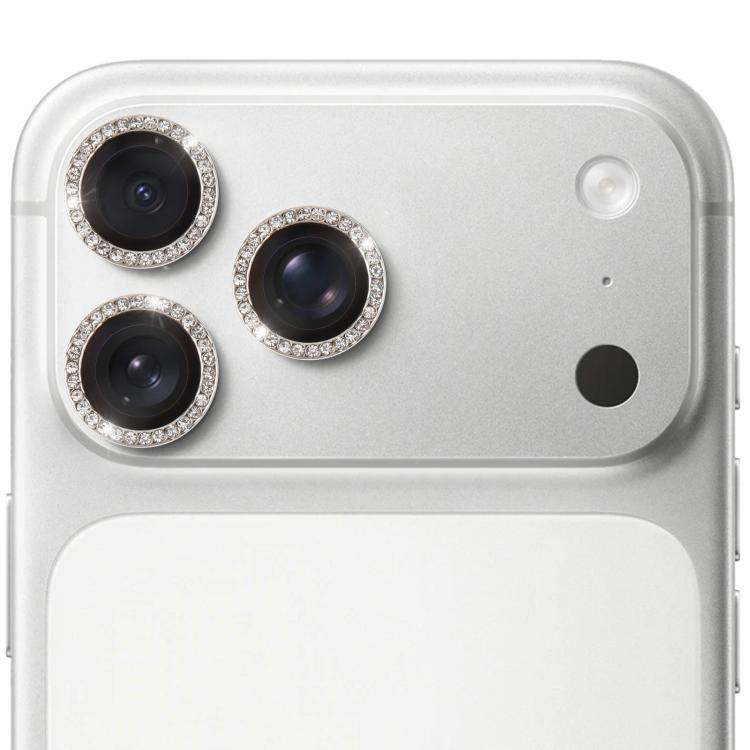 For iPhone 17 Pro 9H Point Drill Camera Lens Protector Ring(Titanium)