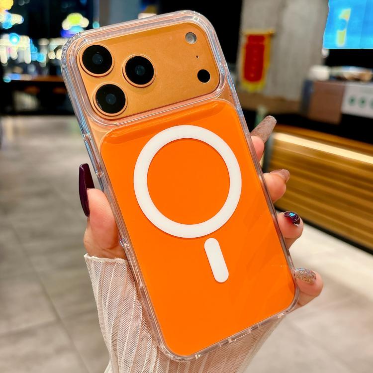 For iPhone 17 Pro Acrylic MagSafe Phone Case(Orange)