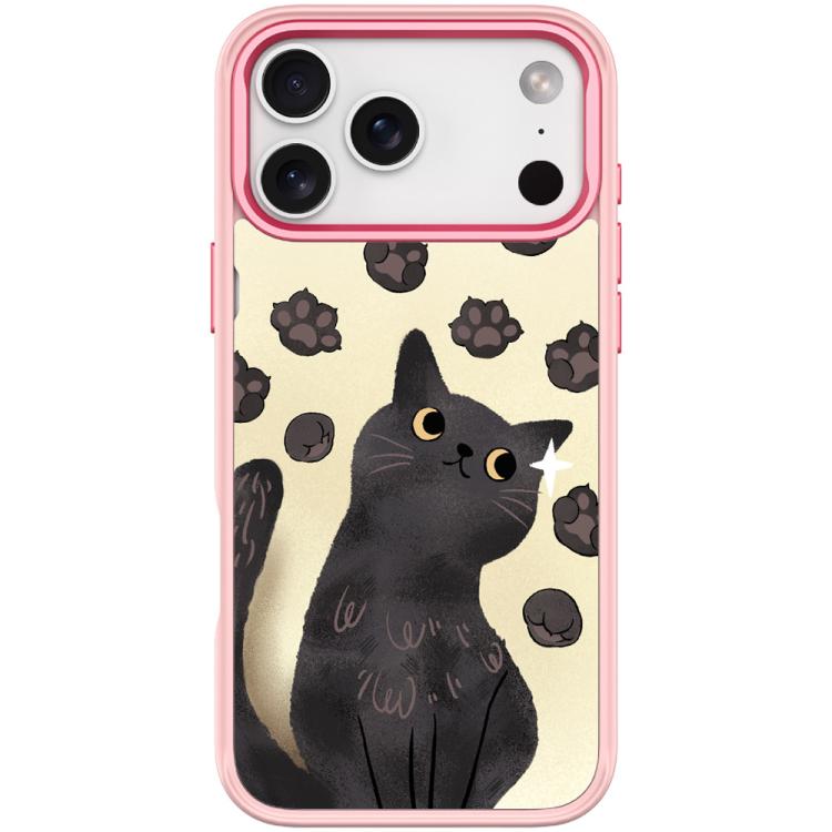 For iPhone 17 Pro Adorable Cat Claw Pattern Magnetic Phone Case(Pink)