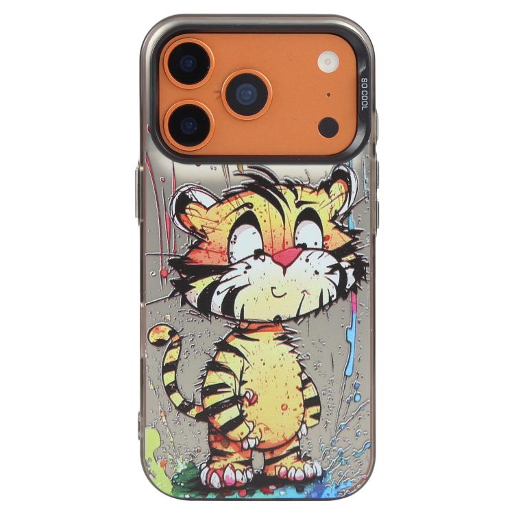 For iPhone 17 Pro Animal Pattern Oil Painting Series PC + TPU Phone Case(Colorful Tiger)