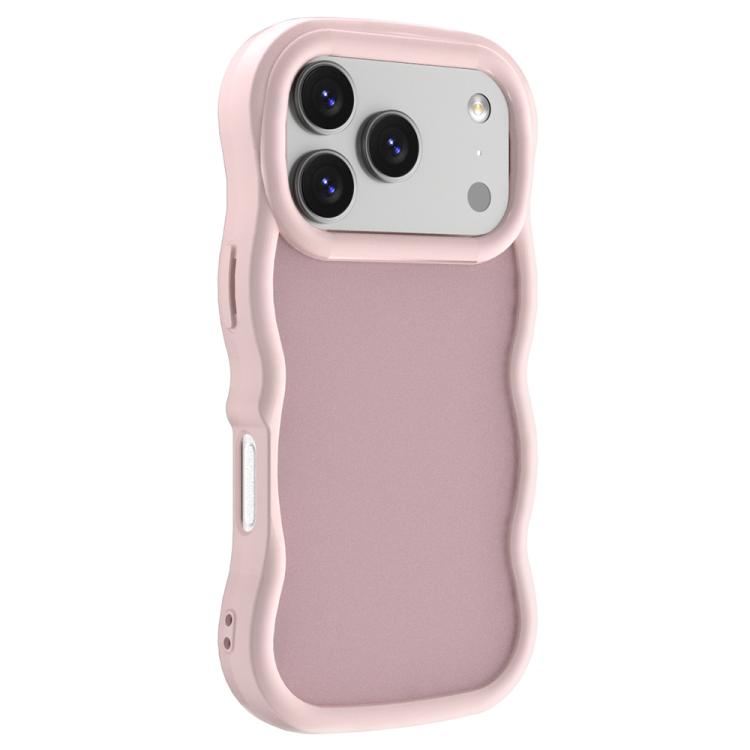 For iPhone 17 Pro Big Wave Skin Feel Phone Case(Pink)