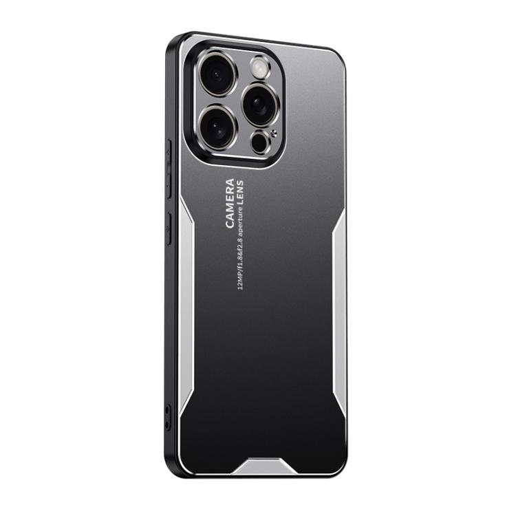 For iPhone 17 Pro Blade Series TPU Hybrid Metal Phone Case(Silver)