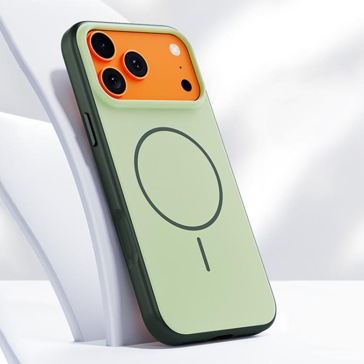 For iPhone 17 Pro Boundless Series Skin Feel Magnetic Full Coverage Phone Case(Matcha Green)