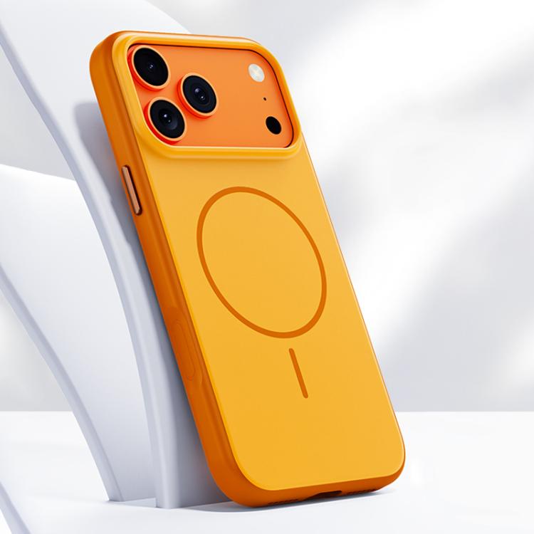 For iPhone 17 Pro Boundless Series Skin Feel Magnetic Full Coverage Phone Case(Orange)
