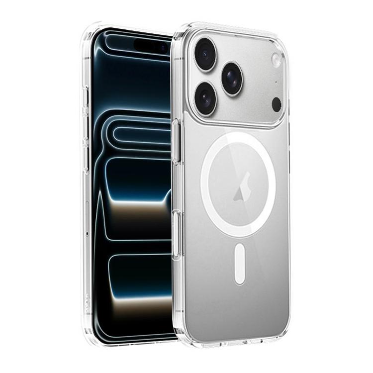 For iPhone 17 Pro Camera Control AI Button Full Coverage MagSafe Magnetic Clear Phone Case