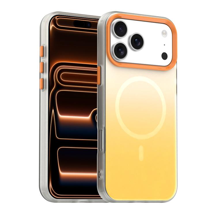 For iPhone 17 Pro Candy Gradient Series 3 in 1 Hybrid Magnetic Phone Case(Yellow)