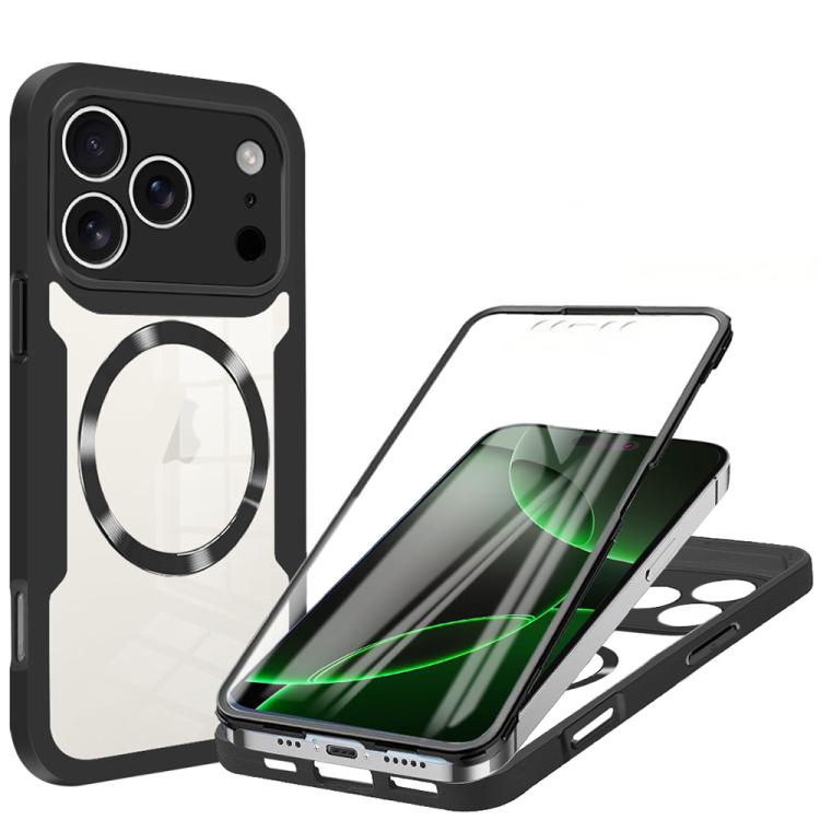 For iPhone 17 Pro CD Texture MagSafe Phone Case(Black)