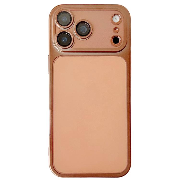 For iPhone 17 Pro Change to 17 Series Electroplated Frosted TPU Phone Case(Gold)