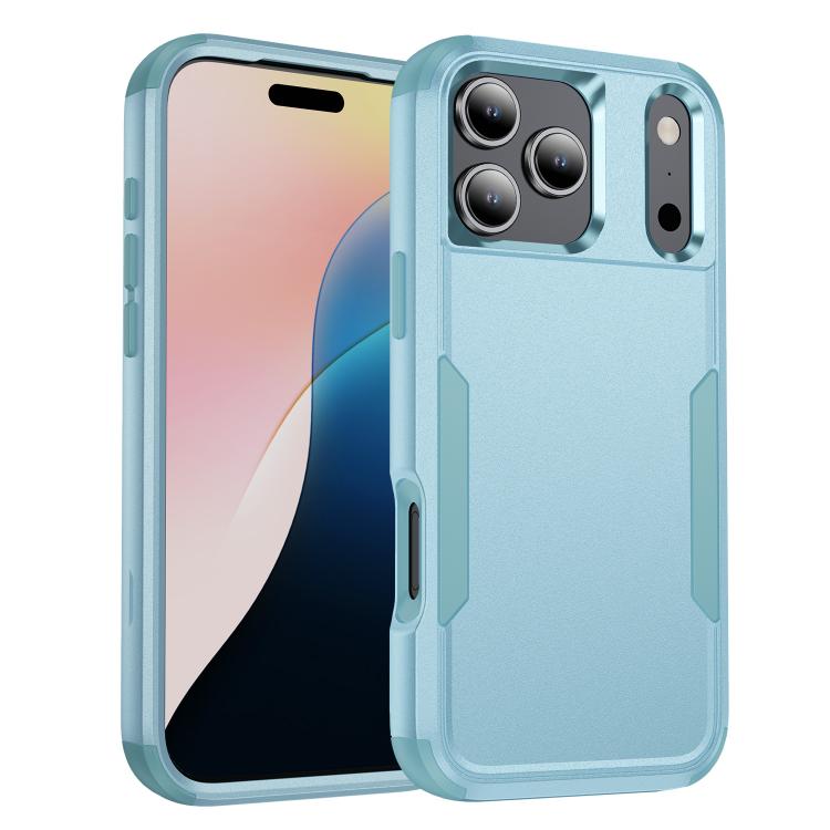 For iPhone 17 Pro Commuter Shockproof TPU + PC Phone Case(Grey Green)
