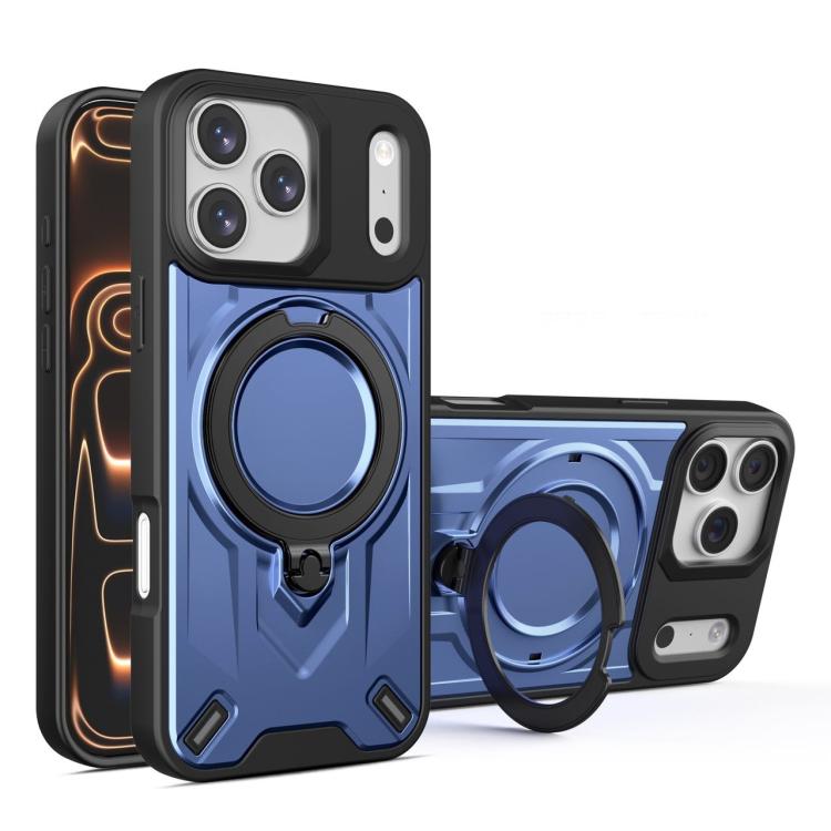 For iPhone 17 Pro Dijia Rotating Bracket Magnetic Phone Case(Blue)