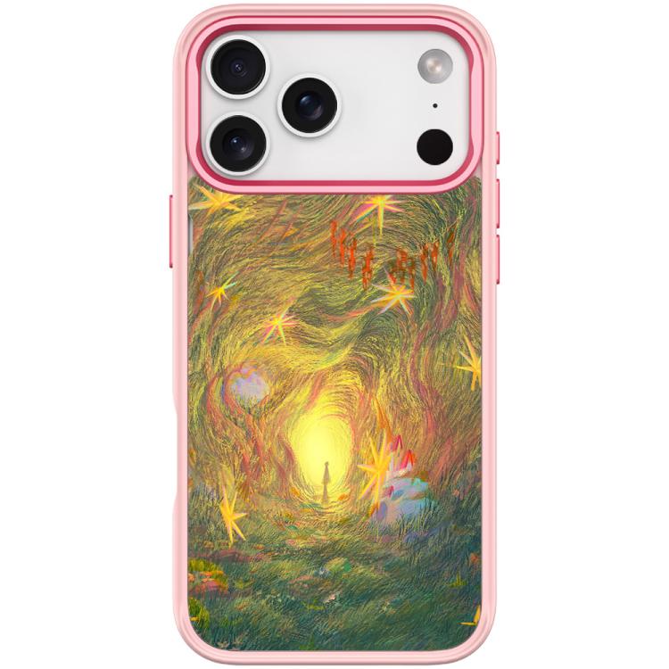 For iPhone 17 Pro Dream Entrance Pattern Magnetic Phone Case(Pink)
