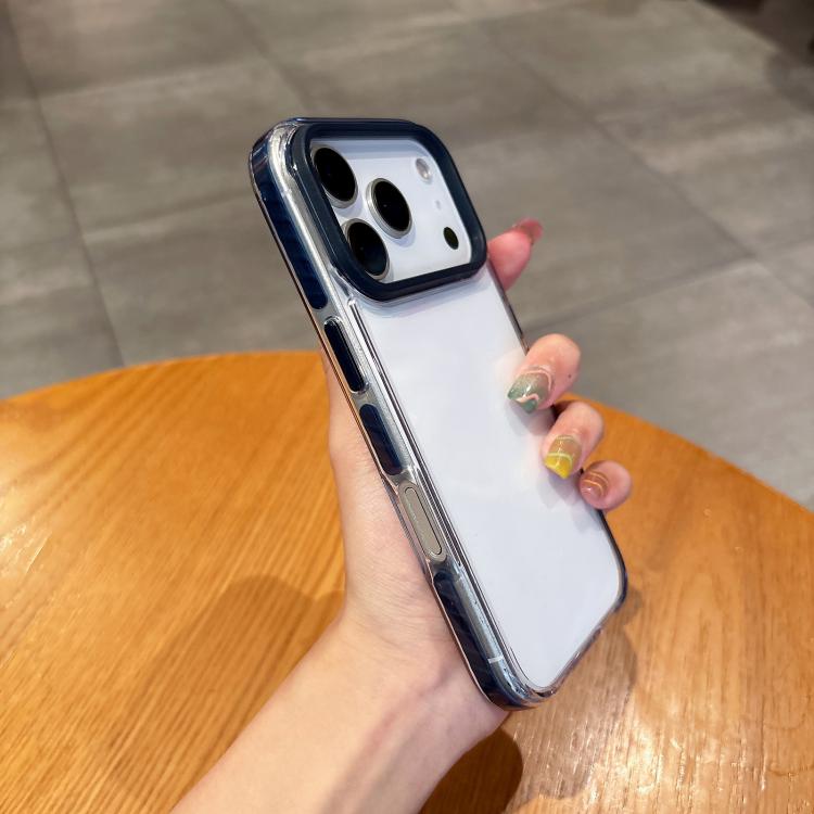 For iPhone 17 Pro Dual-Color PC Hybrid TPU Phone Case(Dark Blue)