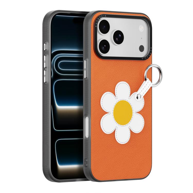 For iPhone 17 Pro DUX DUCIS LUVY Series Phone Case with Finger Ring Buckle(Starlight Daisy)