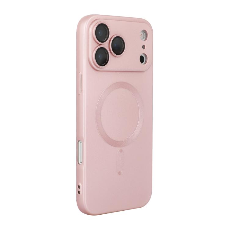 For iPhone 17 Pro ENKAY MagSafe Matte TPU Phone Case with Lens Film(Pink)