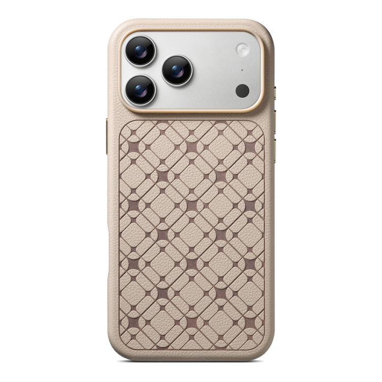 For iPhone 17 Pro ESEBLE B2 Starlight Plaid Phone Case(Khaki)