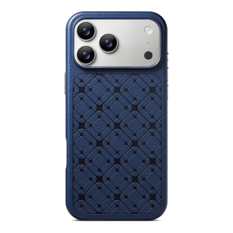 For iPhone 17 Pro ESEBLE B2 Starlight Plaid Phone Case(Navy Blue)