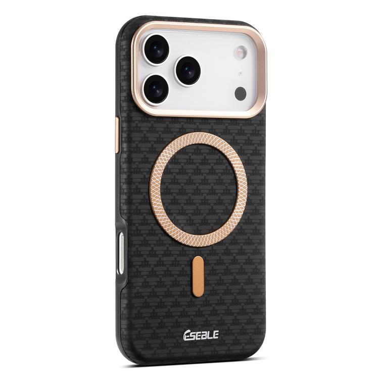 For iPhone 17 Pro ESEBLE L3 Triangular Shield Metal Lens Magnetic Phone Case(Black)