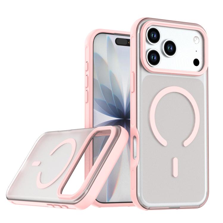 For iPhone 17 Pro Explorer Series Magnetic PC Phone Case(Pink)