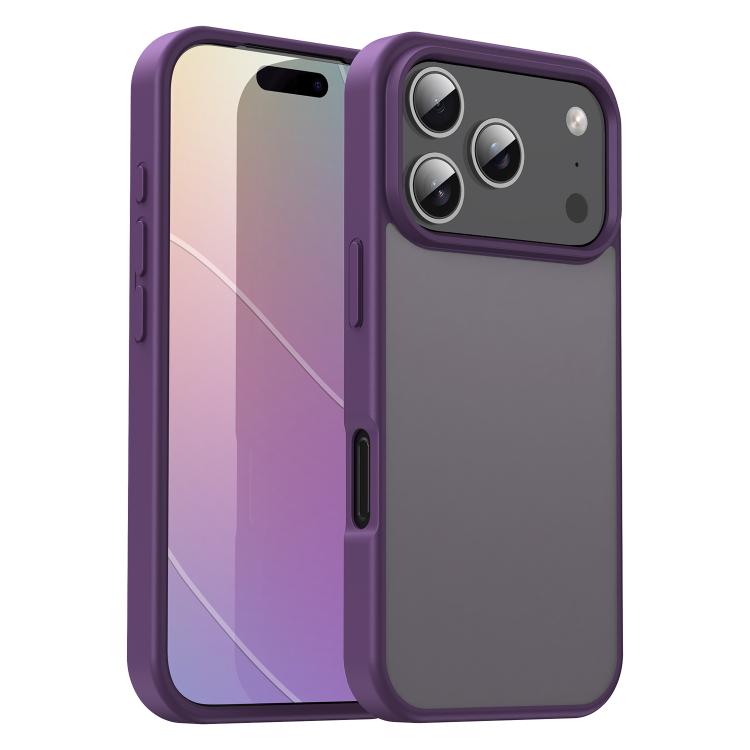 For iPhone 17 Pro Fanying Series PC Hybrid TPU Translucent Frosted Phone Case(Crystal Purple)