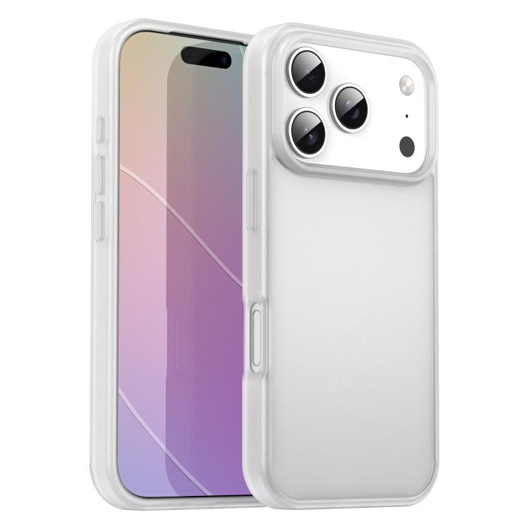 For iPhone 17 Pro Fanying Series PC Hybrid TPU Translucent Frosted Phone Case(Matte White)