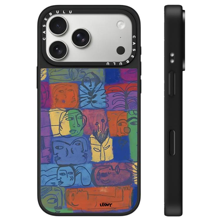 For iPhone 17 Pro Floating Man Series Pattern Mirror Phone Case(Portrait)