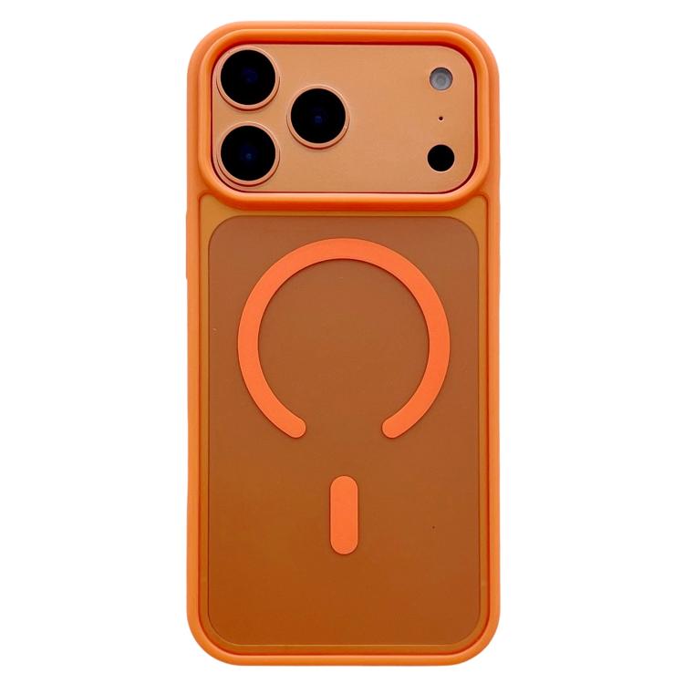 For iPhone 17 Pro Frosted Skin Feel MagSafe Phone Case(Orange)