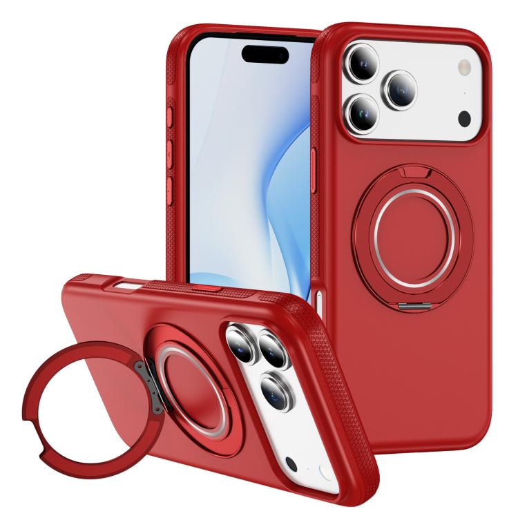 For iPhone 17 Pro Gear Holder C MagSafe Phone Case(Red)