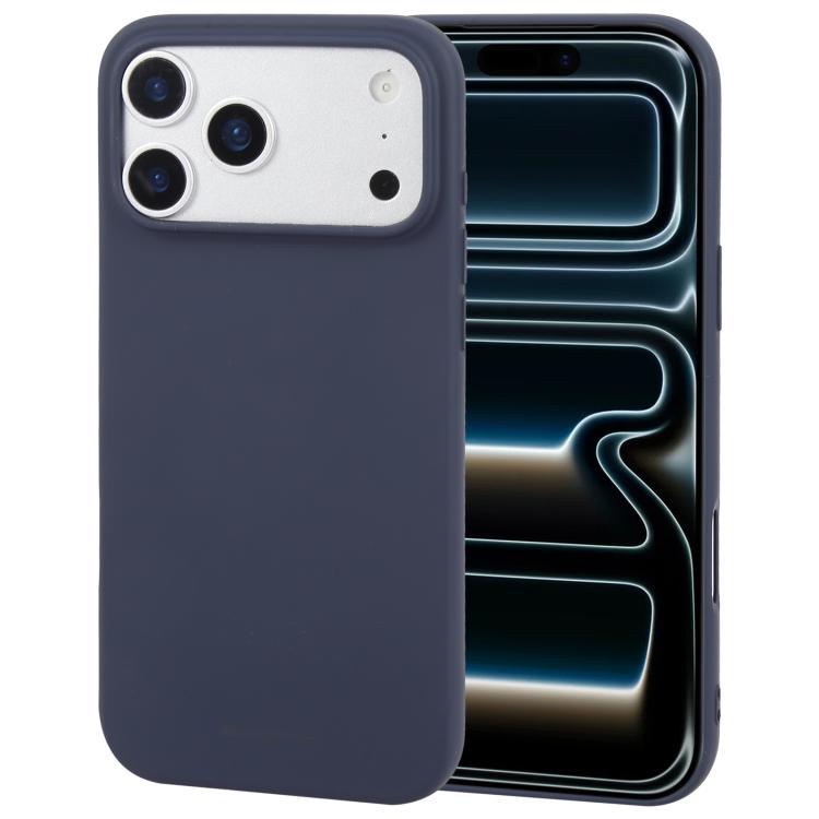 For iPhone 17 Pro GOOSPERY SOFT FEELING Liquid TPU Soft Phone Case(Dark Blue)