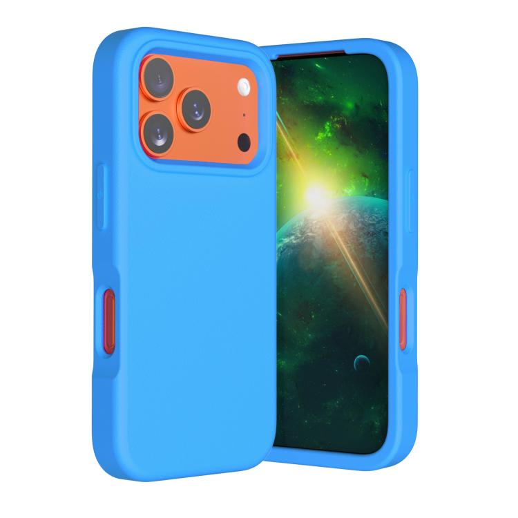 For iPhone 17 Pro Guard Screen EVA Shockproof Phone Case(Blue)