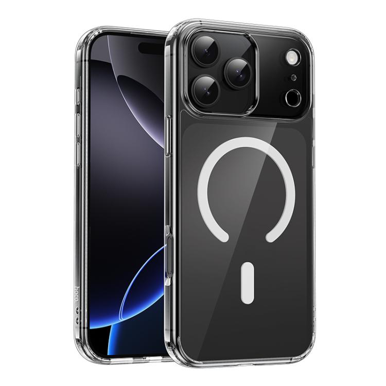 For iPhone 17 Pro hoco MagSafe Magnetic Series Airbag Shockproof Phone Case(Transparent)
