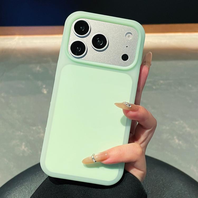For iPhone 17 Pro Ice Cream Skin Feel Liquid Silicone Phone Case(Light Green)