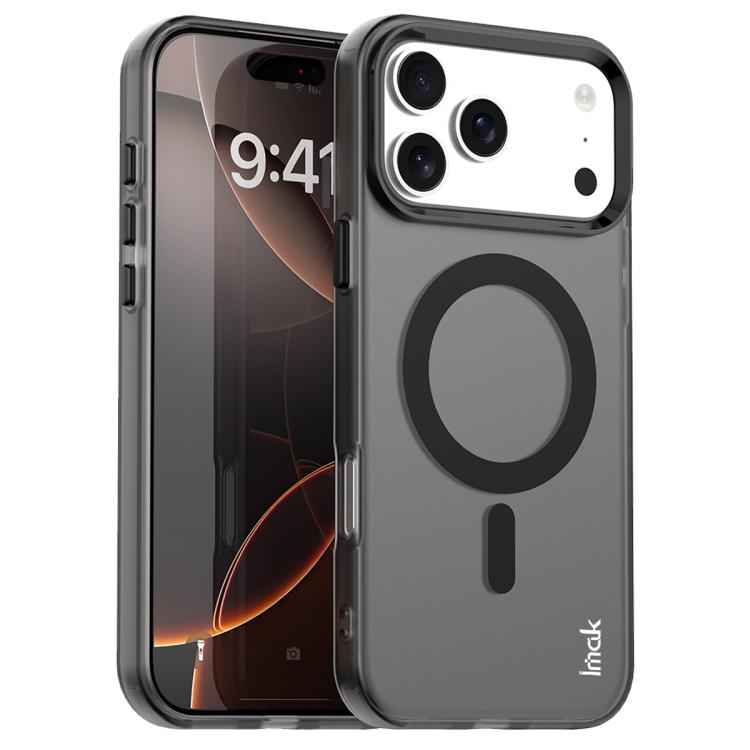 For iPhone 17 Pro IMAK Candy Series Shockproof MagSafe Phone Case(Black)