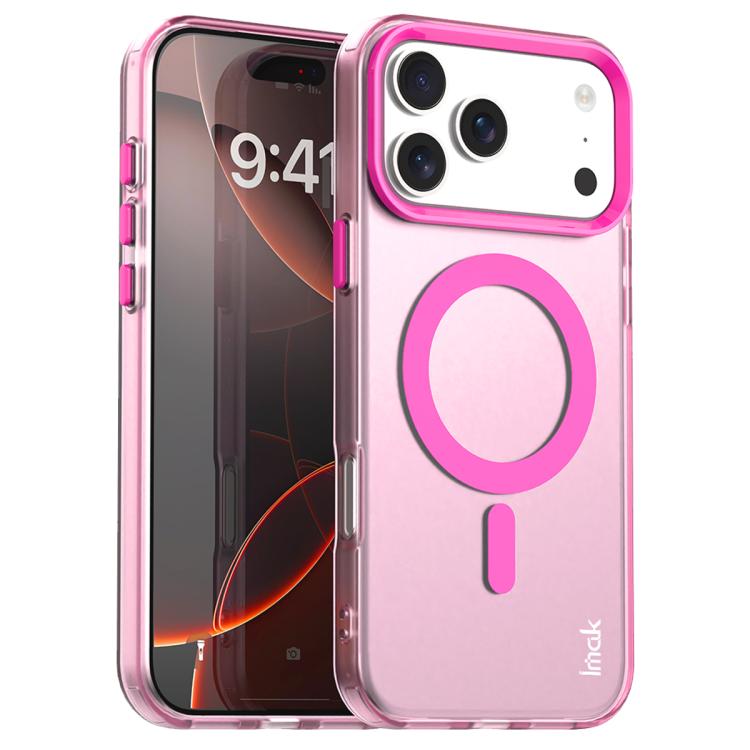 For iPhone 17 Pro IMAK Candy Series Shockproof MagSafe Phone Case(Red)
