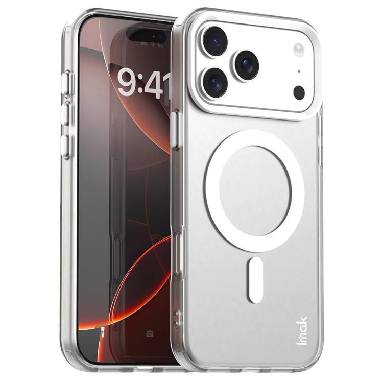 For iPhone 17 Pro IMAK Candy Series Shockproof MagSafe Phone Case(White)