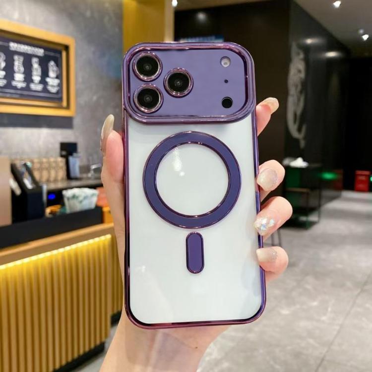 For iPhone 17 Pro Imitation Original Magsafe TPU Phone Case(Purple)