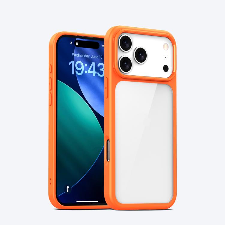 For iPhone 17 Pro iPAKY Bright Color Series Shockproof PC+TPU Phone Case(Orange)