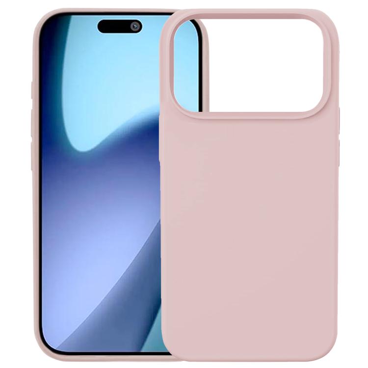 For iPhone 17 Pro Kalebol Solid Color Simple All-inclusive Liquid Silicone Phone Case(Pink)