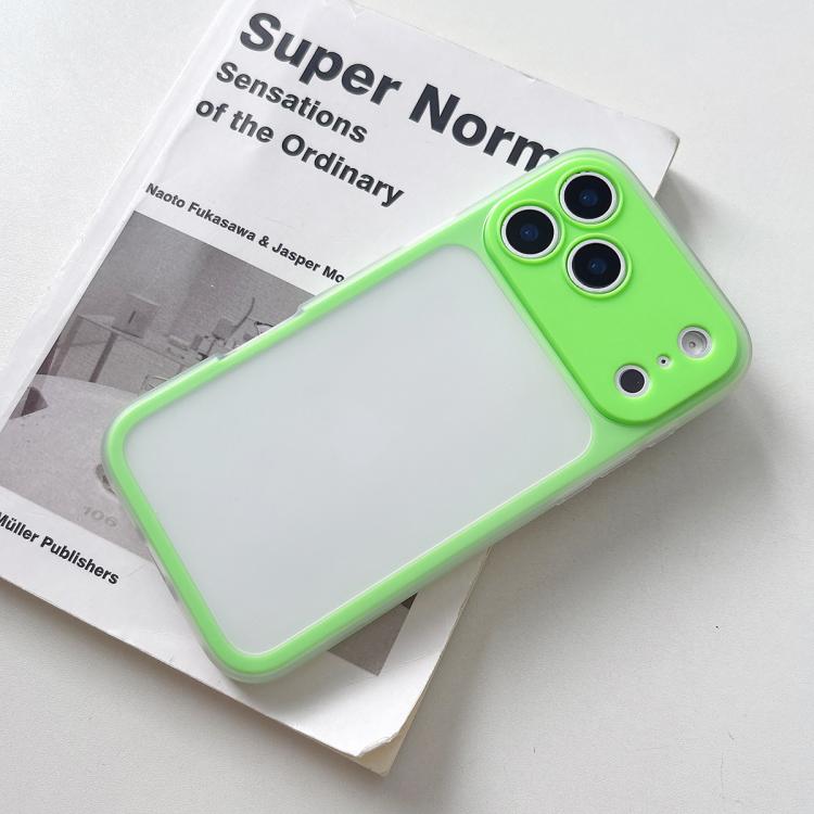 For iPhone 17 Pro Large Window Precision Hole Skin Feel TPU Hybrid PC Phone Case(Green)