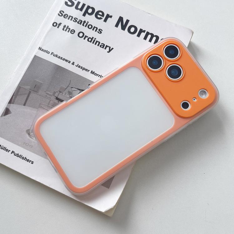 For iPhone 17 Pro Large Window Precision Hole Skin Feel TPU Hybrid PC Phone Case(Orange)