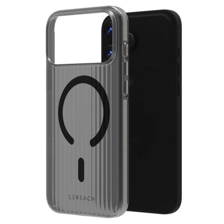 For iPhone 17 Pro LeReach TOC Icicle Series Ice Mist Double-Sided Non-Slip Magnetic Phone Case(Gray)