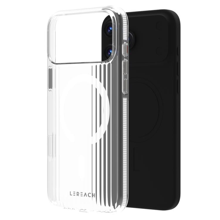 For iPhone 17 Pro LeReach TOC Icicle Series Ice Mist Double-Sided Non-Slip Magnetic Phone Case(White)