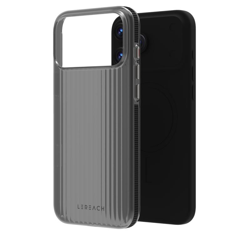 For iPhone 17 Pro LeReach TOC Icicle Series Ice Mist Double-Sided Non-Slip Phone Case(Black)
