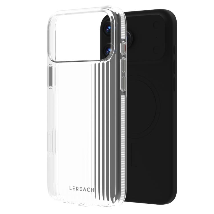 For iPhone 17 Pro LeReach TOC Icicle Series Ice Mist Double-Sided Non-Slip Phone Case(White)