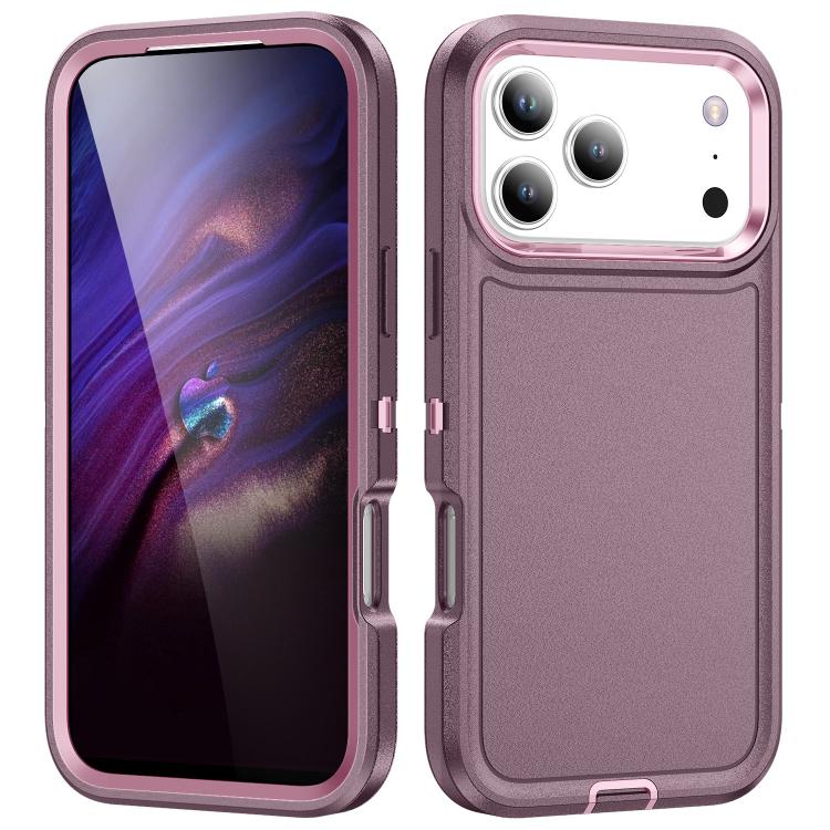 For iPhone 17 Pro Life Waterproof Rugged Phone Case(Purple + Pink)
