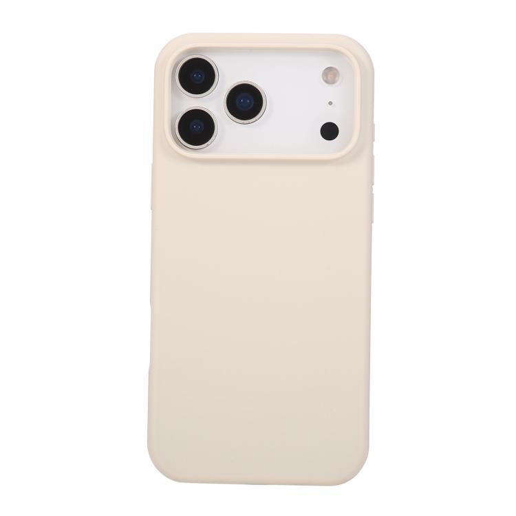 For iPhone 17 Pro Liquid Silicone Phone Case(Antique White)