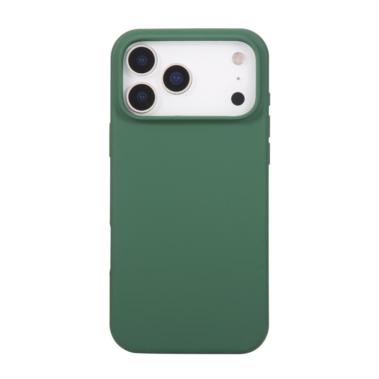 For iPhone 17 Pro Liquid Silicone Phone Case(Clover Green)