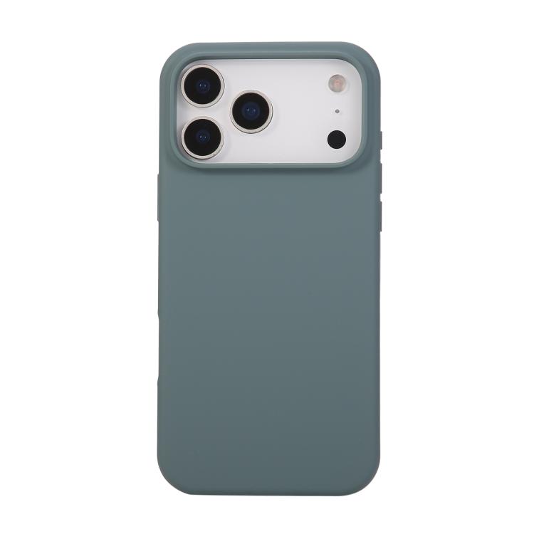 For iPhone 17 Pro Liquid Silicone Phone Case(Pine Needle Green)