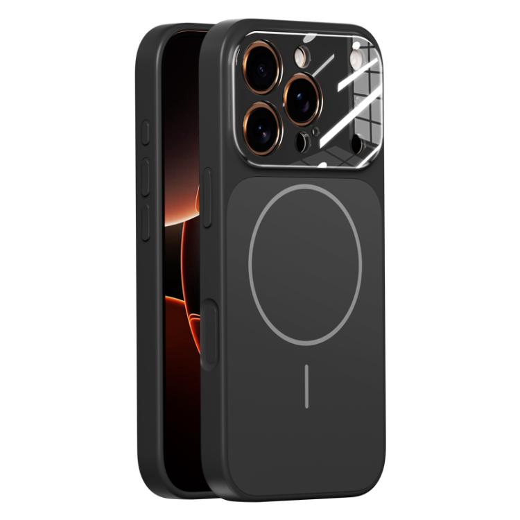 For iPhone 17 Pro Liquid Silicone Transform 17 Series Magnetic Phone Case(Black)
